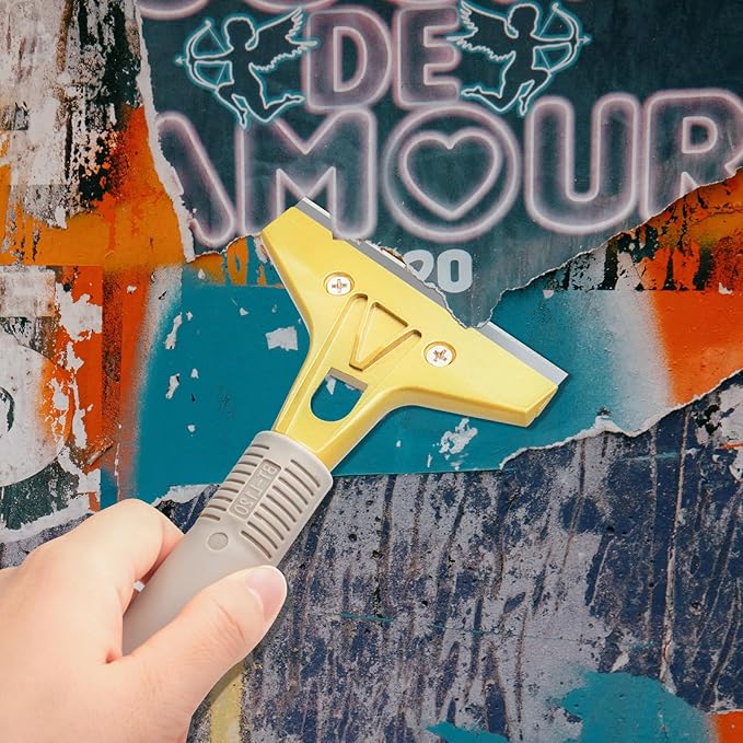 FOSHIO Professional Wallpaper Tools Kit, Including Wallpaper Smoothing Brush, Seam Roller, Paste Brush, Wallpaper Smoothing Tool, Wallpaper Scraper, Vinyl Wrap Gloves, Mesureing Tape, Exacto Knife