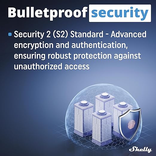 Shelly Wave Plug US LR | Z-Wave Long Range Smart Plug with Power Monitoring 15 A | Home Automation | iOS Android App | Low Power Consumption | Smart Schedules & Scenes | Bulletproof Security (4 Pack)