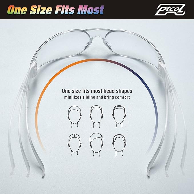 112 Pack Safety Glasses Crystal Clear (Bulk Pack of 24+4) Unisex Anti-Scratch Protective Goggles Impact Resistant Lens Eyewear with ANSI Z87.1 Certified for Construction, Shooting and Laboratory