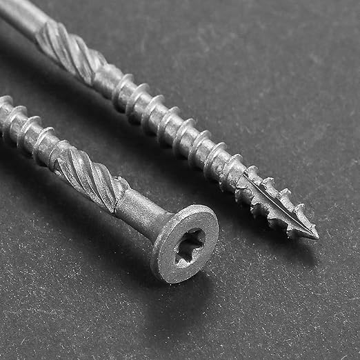 #10 * 3" 304 Stainless Steel Deck Screws, (151pcs) 2 lbs.Exterior Wood Screws, Rust Resistant epoxy Coated, Bronze, T25 Star Bit