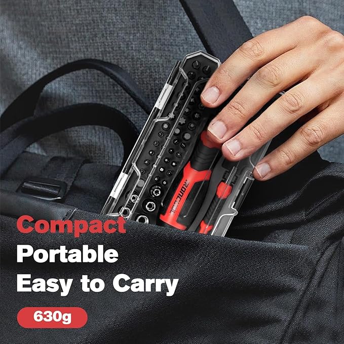 Multi Ratcheting Screwdriver Set: 56 IN 1 Magnetic Bits & Sockets with Case for Emergency Use At Home