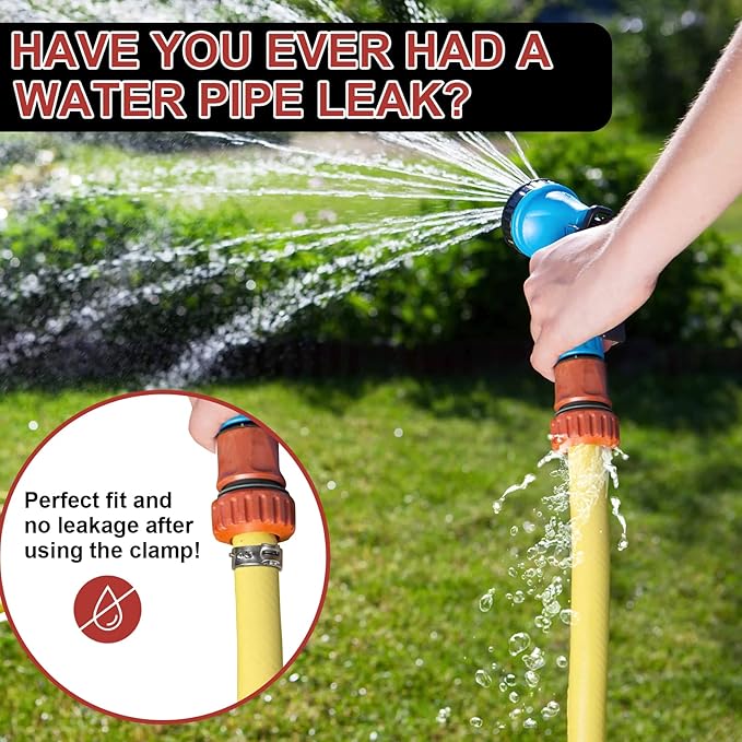 120PCS 5 Sizes PEX Clamps Kit with Plier, 1/2'', 3/4'', 3/8”, 5/8'', 1'', Premium 304 Stainless Steel Cinch Crimp Rings, PEX Tool Kit Assortment for PEX Tubing Pipe Fitting Connections By Hydencamm