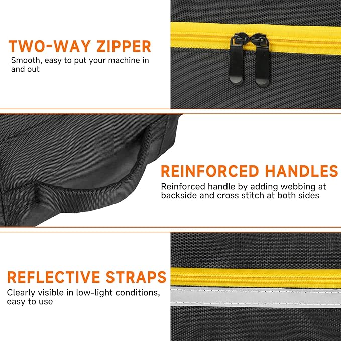 Air Compressor Bag Compatible with DEWALT DCC020IB 20V Max Tire Inflator/DCC18N-18V,Portable Cordless Tools Storage Carrying Case with Pocket for Battery Pack and Charging Kit(Bag Only)