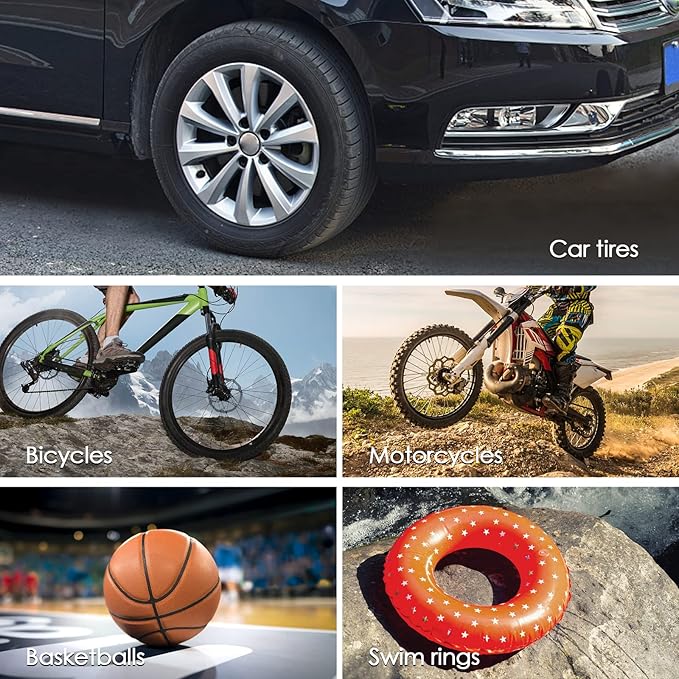 Tire Inflator Portable Air Compressor Compatible with Milwaukee 18v Battery (TOOL ONLY), 160PSI Auto Shut-off Pump, Digital Pressure Gauge, Emergency LED Light, Auto Accessories for Car Bicycle Ball