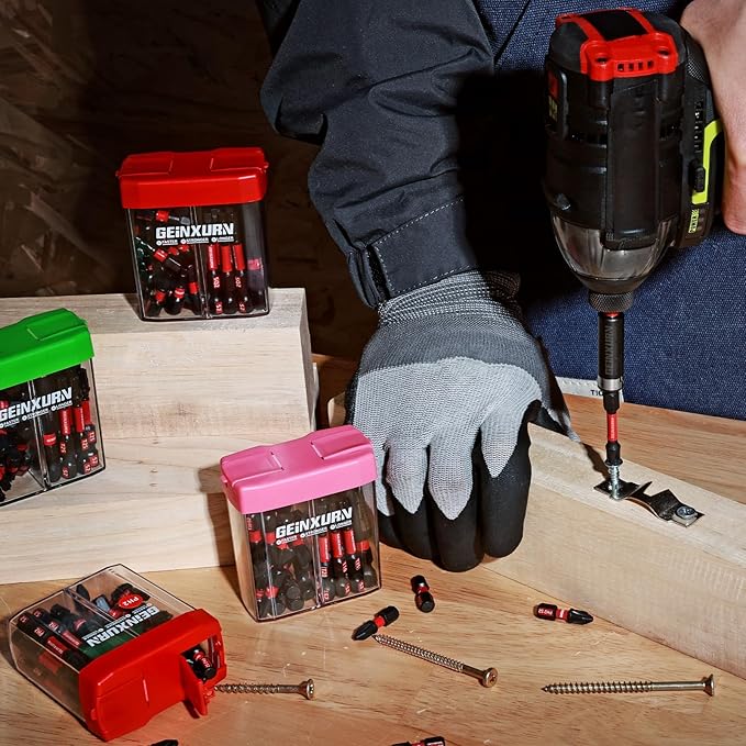 129 Pcs Impact Screwdriver Bits Set Phillips/Square/Torx with Impact Bit Holder and Colorful Boxes,Magnetic S2 Steel Multi Driver Bits Set