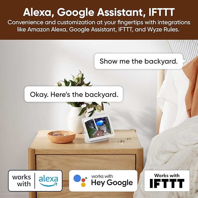 WYZE Cam v4, 2.5K QHD WiFi Indoor/Outdoor Smart Home Security Camera, Pet/Baby Monitor, Motion Activated Spotlight/Siren, Color Night Vision, 2-Way Audio, Works with Alexa & Google, Free Expert Help