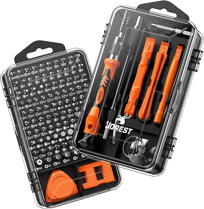 JOREST 117 in 1 Precision Screwdriver Set, Tool Gifts for Men, Mini Repair Tool Kit with Torx Triwing Bits, Repair for Computer, Macbook, Laptop, PC, RC, PS5, iphone, Electronics, XBOX, Glasses