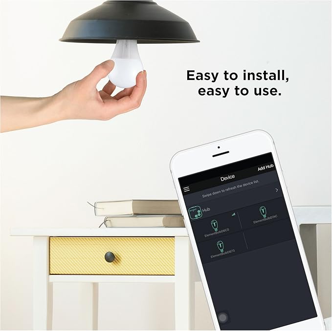 Sengled Zigbee Smart Light Bulbs, Smart Hub Required, Works with SmartThings and Echo with built-in Hub, Voice Control with Alexa and Google Home, Daylight 60W Equivalent A19 Alexa Light Bulb, 8 Pack