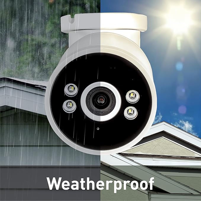 Swann AdvancedX Wired 4K Security Camera PoE Outdoor Bullet, Color Night Vision, Smart AI Video Analytics/Alerts, Advanced Motion Detection