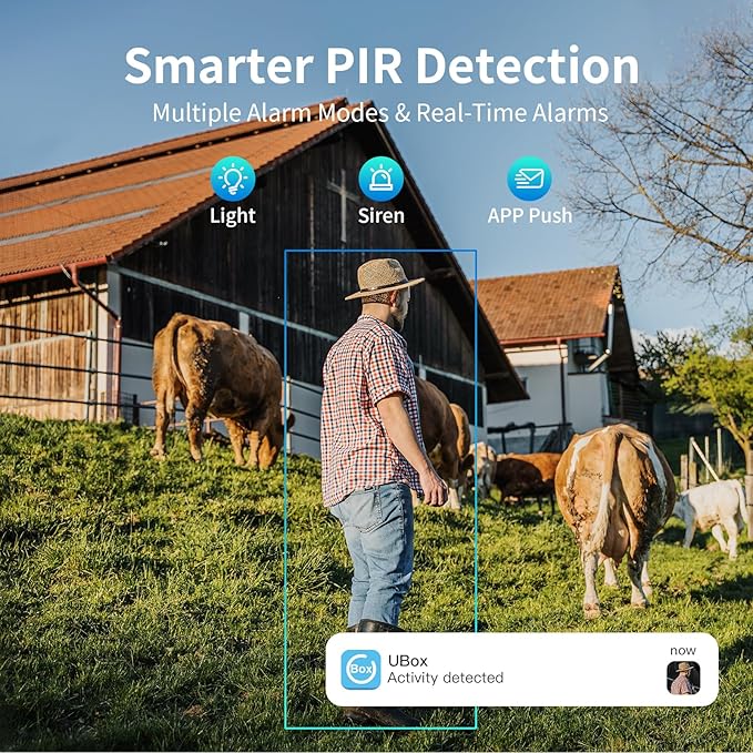 4G LTE Cellular Security Cameras Outdoor, 2 Pack No WiFi Security Camera Solar Powered with 360° View, 2K Color Night Vision, Includes SIM Card(Support Verizon/AT&T/T-Mobile)