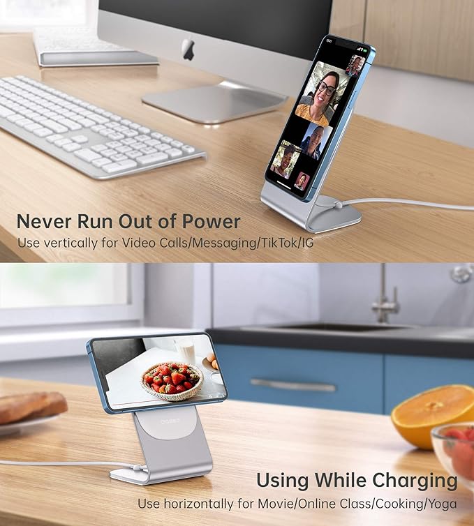 Magnetic Wireless Charger for iPhone 16/15/14/13/12 - Mag Charger+20W USB C Adapter, Fast Wireless Charging Stand/Pad with 5ft USB-C Cable for iPhone 16/15/14/13/12 Pro Max Plus Mini,Mag-Safe Charger