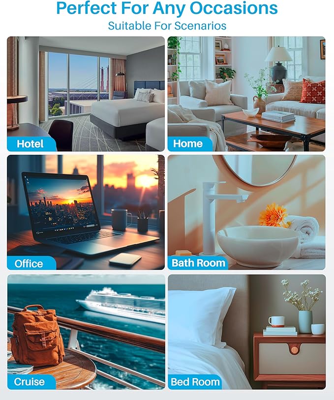 Multi Plug Outlet Extender 2 Pack, Surge Protector Wall Plug Splitter with 3 Electrical Outlets 3 USB Ports, PD 20W USB C Charger Block Wall Outlet Expander for Travel Home Office Dorm Room Essentials