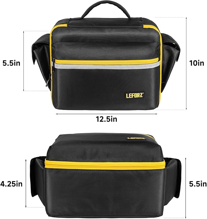 Air Compressor Bag Compatible with DEWALT DCC020IB 20V Max Tire Inflator/DCC18N-18V,Portable Cordless Tools Storage Carrying Case with Pocket for Battery Pack and Charging Kit(Bag Only)