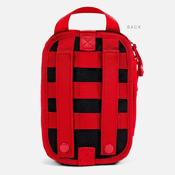 My Medic MyFak Mini First Aid Kit - Small and Lightweight for Camping Hiking and Backpacking - IFAK With 70 Items - HSA/FSA Eligible Great for Travel - Red