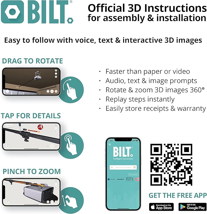 Chamberlain B4603T MYQ Smart Garage Door Opener, Ultra Quiet Belt Drive, 3/4-HP Motor - Quantity 1