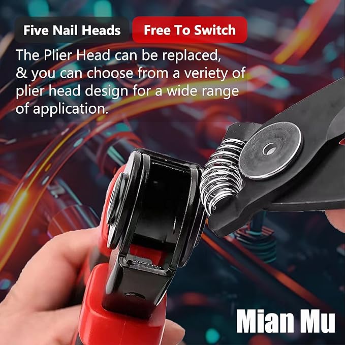 5 In 1 Tools Multifunctional Interchangeable Plier Set Wire Stripper Crimping Tool Cable Cutter Electrician Scissors, and Linesman Pliers All In One Kit with Storage Case