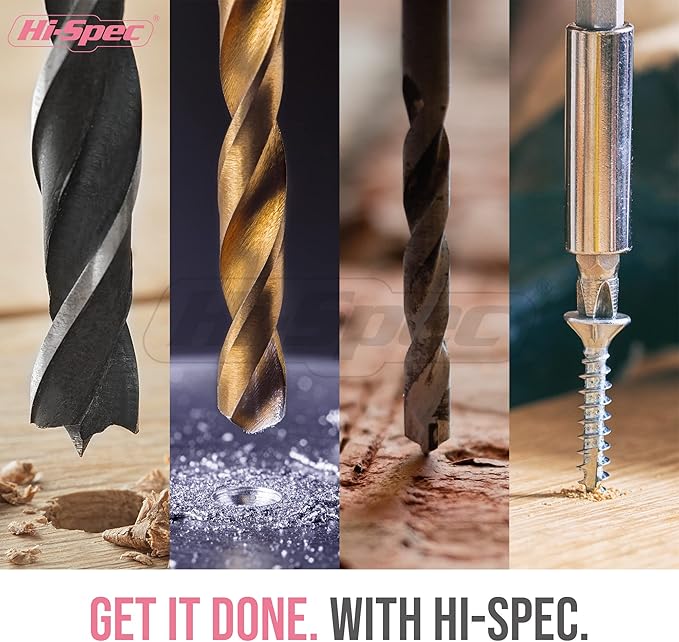 Hi-Spec 58pc 18V Pink Womens Cordless Electric Power Drill Driver and Screw Bit Set in a Portable Case for Wood, Plastics, Drywall and Light Metal Drilling