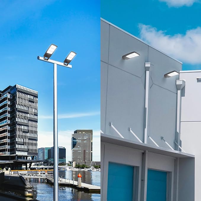 480V 450W LED Parking Lot Light, 277-480VAC Built-in Surge Protection, 1-10V Dimmable, 1000-1500W MH Equiv LED Shoebox Street Area Light, 63,000LM 5000K DLC & UL Certified