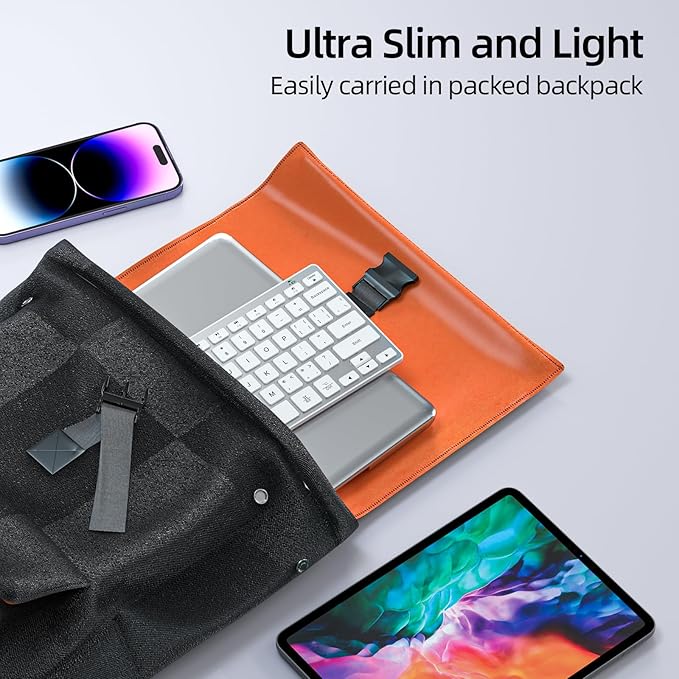 BFRIENDit Wireless Bluetooth Compact Keyboard Ultra - Quiet Chocolate Keys 2.4GHz Connection Slim Wireless Computer Keyboard for Mac, Windows 11/10/8/7/Vista, Microsoft & PC, Smart TV - Silver