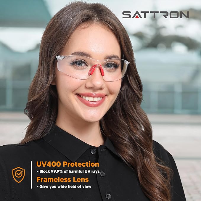 Clear Safety Glasses 24 Pack, Protective Eyewear UV Protection ANSI Z87.1, Safety Goggles Scratch & Impact Resistant, Eye Protection with Nose Pads for Men & Women Construction, Shooting, Lab Work