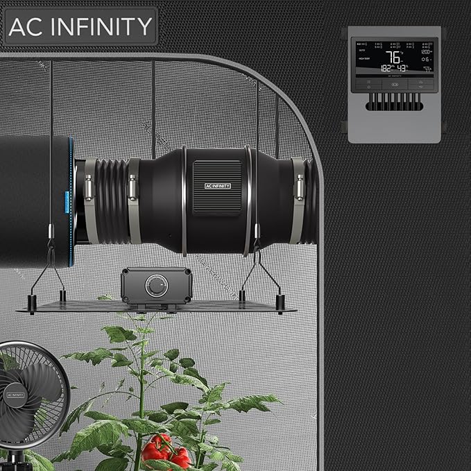AC Infinity Controller 69 PRO+, Smart Environmental Controller 8-Port with Temp, Humidity, VPD, Timer, Cycle, Schedule Controls, for Grow Tent Cooling Ventilation Lighting (Bluetooth + WiFi, 8-Port)