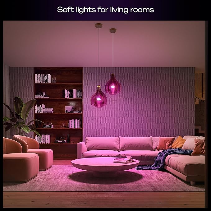 Philips Hue Starter Kit: Bridge Pro + 3 A19 E26 Smart Bulbs + Tap Dial Switch, White and Color Ambiance, Smart Light Hub, Works with Voice