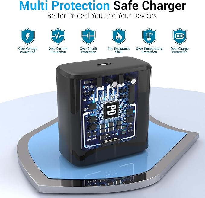 Galaxy S25 S24 Android Charger 45W, for Samsung Charger, Super Fast Charging USB C Block, Type C Charge Cable Extra Long 10ft for Galaxy S25, S24, S23, Z Fold 3/4/5/iPhone 17/17 Air/Tablet