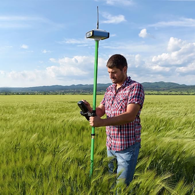 AdirPro 2 m Two-Piece GPS Rover Rod (Green)