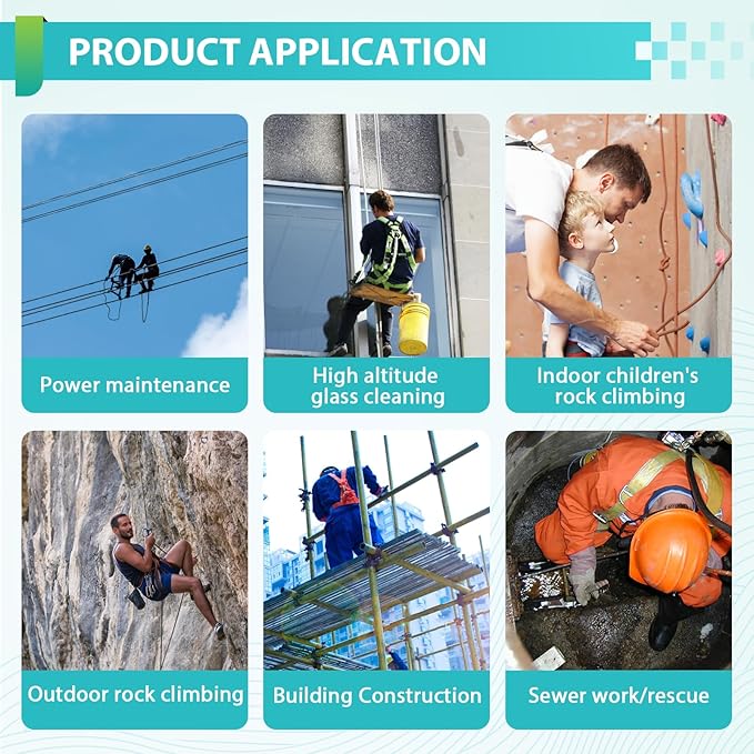 YJINGRUI 23ft/7m Self Retracting Lifeline, Heavy Duty 330lbs Retractable Safety Lanyard with Alloy Steel Hook & Aviation Wire Rope, Fall Arrest Fall Protection Device for Construction/Roof Work