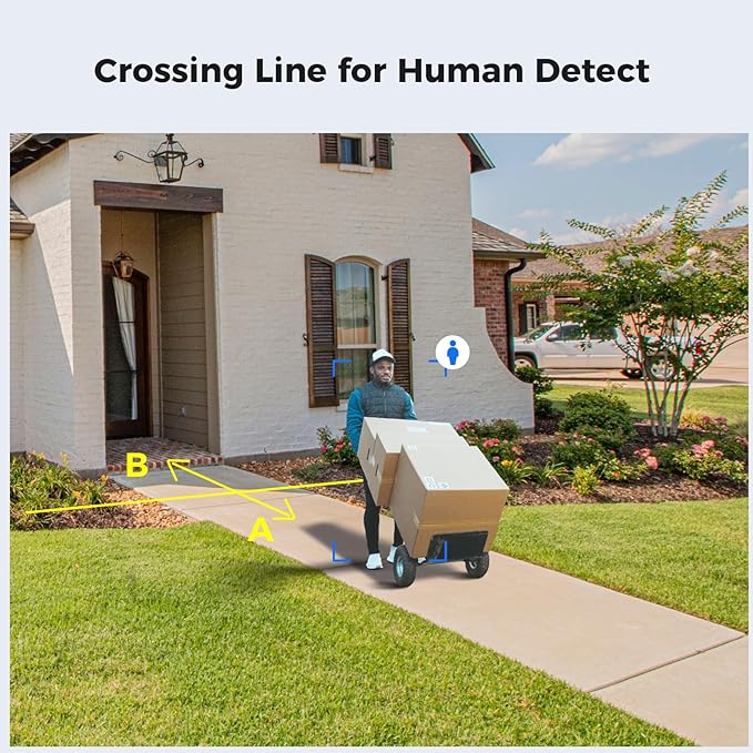 【3TB HDD+Human/Vehicle Detect】 Hiseeu 4K PoE Security Camera System, Home Surveillance Kits w/4Pcs 5MP IP Security Camera Outdoor&Indoor, 16Ch 8MP PoE NVR, Two Way Audio, Spotlight Alarm, 7/24 Record