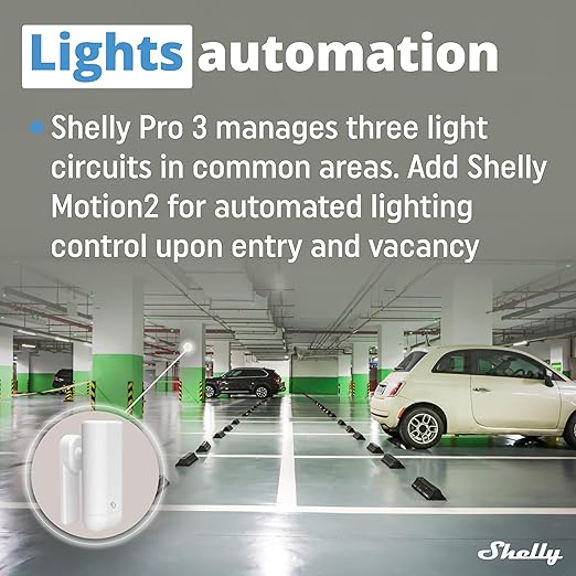 Shelly Pro 3 | Wi-Fi & LAN, 3-Channel Smart Relay | Home & Facility Automation | Compatible with Alexa & Google Home | iOS Android App | Lights Automation | Controller for Motorized Valve