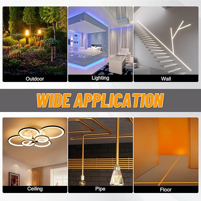 KOOTANS 33FT Fiberglass Running Electrical Wire Cable Glow Rods Wire Pulling Tools Fish Tape Wire Puller Through Wall Cable Snake Fish Rods Kit with Different Attachments