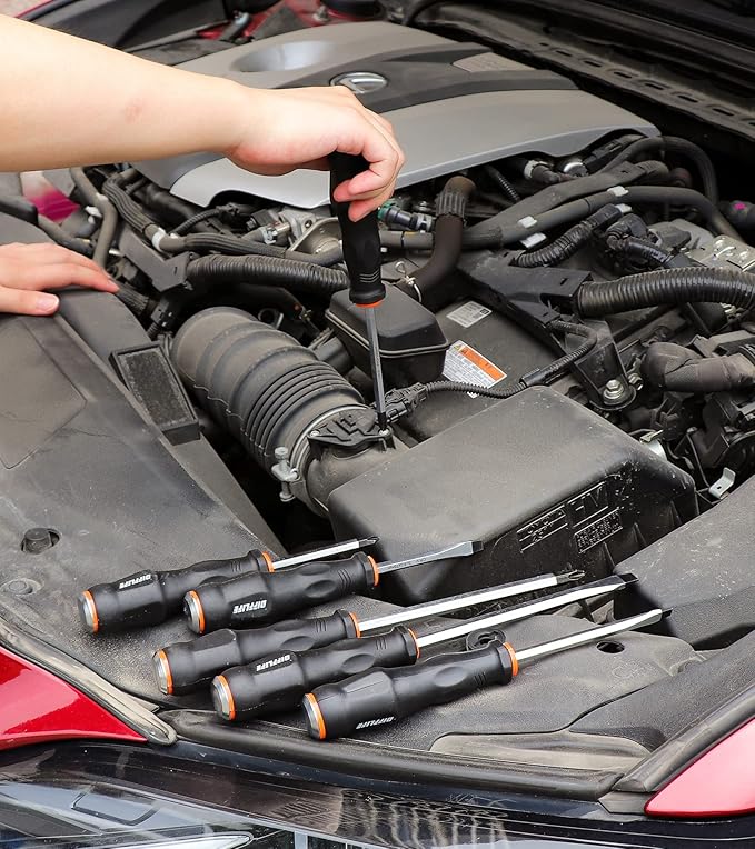 Screwdriver Sets Screwdriver Kit 6-Piece, Professional Cushion Grip Insulated Magnetic Tip Electrician Screwdriver Kits (6-Piece)