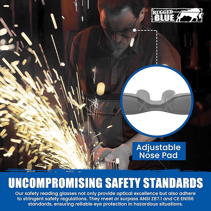 Work Safety Glasses For Men | Ansi Z87 Certified Safety Goggles For Shooting Range | Anti-Scratch Outdoor Glass