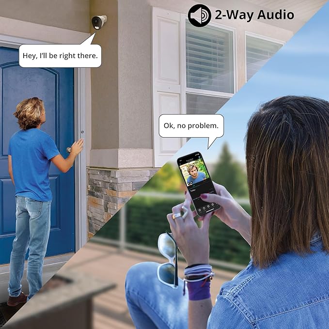 Night Owl 10 Channel Bluetooth Video Home Security Camera System with (4) Plug-in Wi-Fi 2K HD Indoor/Outdoor Spotlight Cameras with 2-Way Audio and 1TB Hard Drive (Expandable up to 10 Cameras)