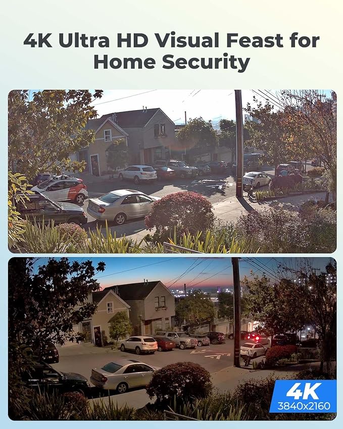 REOLINK 4K/8MP Security PoE IP Camera, Human/Vehicle/Pet Detection, Time-Lapse, 100ft IR Night Vision, Work with Smart Home, Up to 256GB microSD Card, Surveillance Outdoor Indoor, RLC-810A