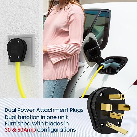 NEMA 14-30/50P Straight Blade Angle Plug 2Pack,AC Dryer Replacement Male Angle Plug,4 Pole 4 Wire Grounding Heavy Duty Universal Power Male connector for Dryers 30/50Amp,125/250Volt-with 1 Screwdriver