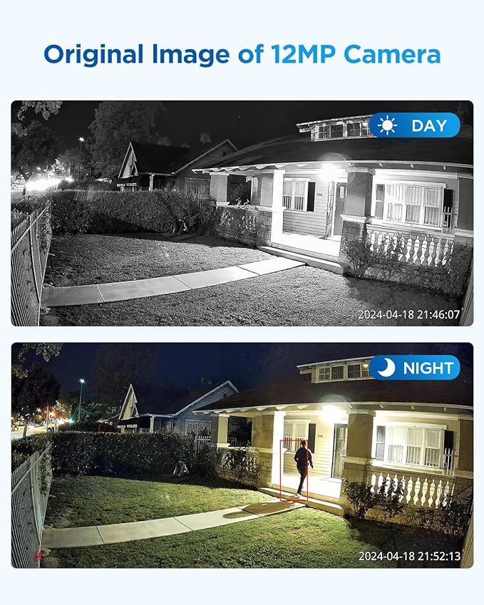 4COVR 12MP Security Camera System 16 Channel for Business, 12X 12MP Wired PoE IP Dome Cameras IP67, 2-Way Audio, Person Vehicle Detection & Smart Color Night Vision, UltraHD NVR 4TB HDD, LY97KAAM1612