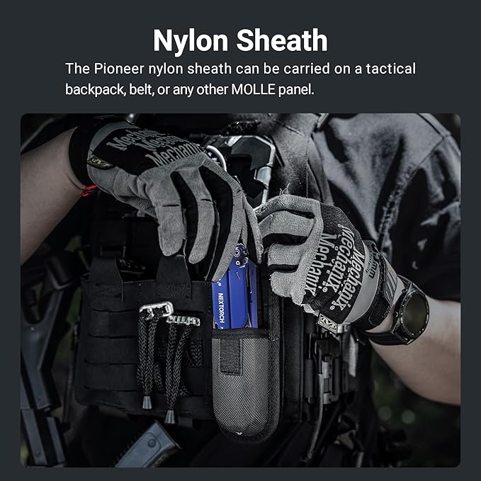 NEXTORCH PIONEER MT20 14-IN-1 Multi-tools Full-Size,Versatile Multi-tool Set with Scissors Needle Nose Pliers Pocket Clip Multi-tool for DIY Home Garden Outdoors Everyday Carry Men Gift Color (BLUE)