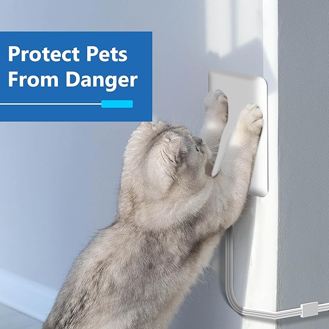 LIDER Outlet Extender with 3 Receptacles, 12W USB Type-A, and USB Type-C, USB Port, Ultra-Thin Wall Plate Plug with Cord Extender, 3-Outlet Power Strip, Flat-Face, ETL-Listed, 3ft Cord, White