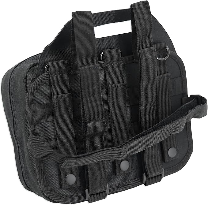 Lightning X Rip-Away Officer's Patrol Tactical Gunshot & Trauma IFAK Kit w/Headrest Mount - Black