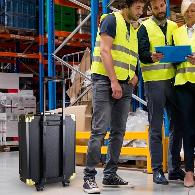 899pcs Home Repair Tool Set Kit for Men, Toolbox Storage Case with 4 Drawers, General Household Tool Kit with Rolling Tool Box, Tool Set Kit for Maintenance, Garden, Homeowner, Handyman -Black