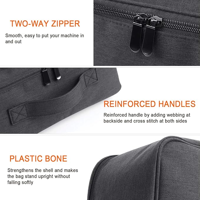 Air Compressor Bag Compatible with DEWALT DCC020IB 20V Max Tire Inflator/DCC18N-18V,Portable Cordless Tools Storage Carrying Case with Pocket for Battery Pack and Charging Kit(Bag Only)