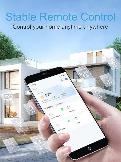 EIGHTREE Mini Smart Plug ๐๐๐๐ณ ๐๐ข-๐
๐ข ๐๐จ๐ฆ๐ฉ๐๐ญ๐ข๐๐ฅ๐ ๐๐๐, ๐๐ป๐ฒ๐ฟ๐ด๐ ๐ ๐ผ๐ป๐ถ๐๐ผ๐ฟ๐ถ๐ป๐ด, Smart Plugs That Compatible with Alexa & Google Home & SmartThings, Remote Control, Timer