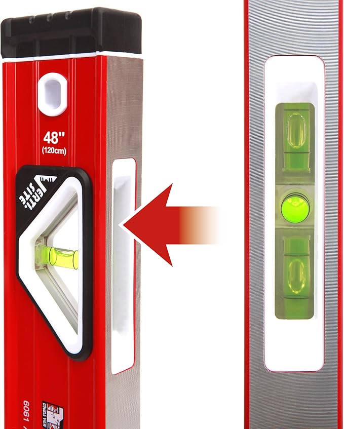Goldblatt 48in. Double View Vertical Site I-box Spirit Level