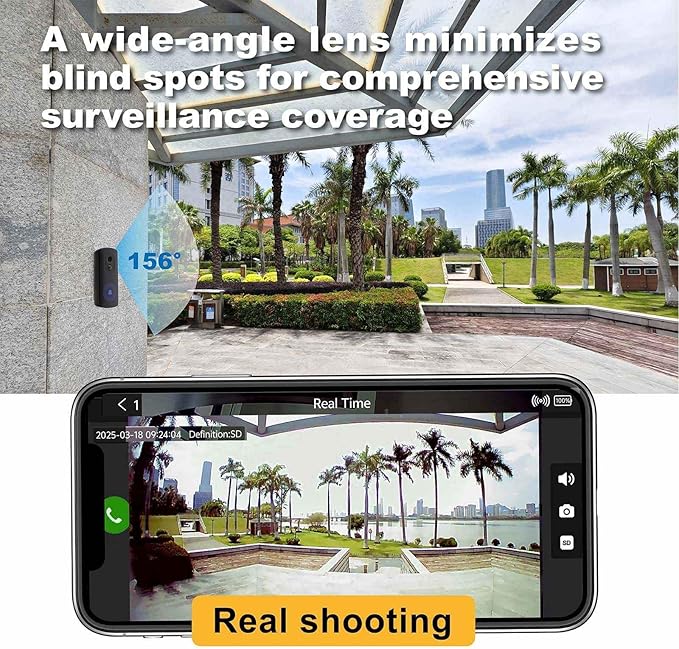 WiFi Camera Outdoor Wireless,AA Battery Operated Security Camera,2 Year Battery Life,No Subscription,Built in Sd Card and Ai Detection, Wireless Home Security Cameras:Do