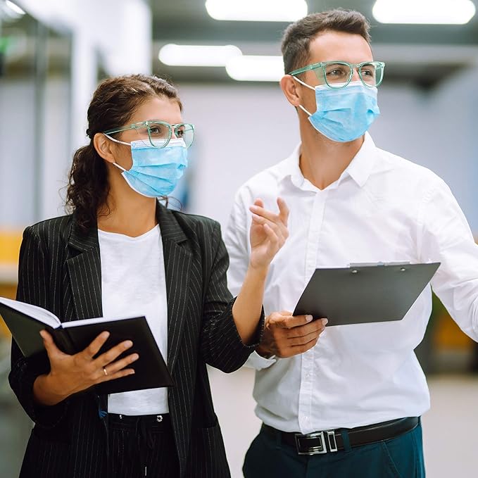 Stylish Safety Glasses, Clear Anti-Fog Anti-Scratch Protective Glasses For Men And Women