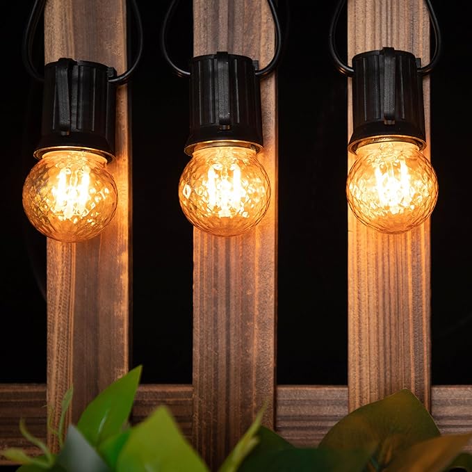 G40 LED Low Watt Light Bulbs Warm Glow E26 Amber 1W 10 Watt Light Bulb,Low Lumen Light Bulb Small Edison Short Decorative Dim Light Bulbs for Lamp,Bedroom,Warm White 2200K 100LM,Non Dimmable,2 PACK