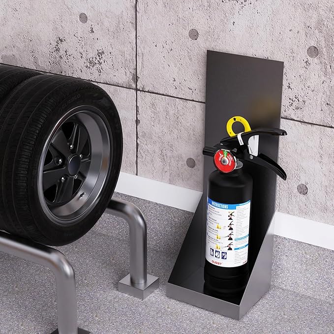 ABC Dry Powder Fire Extinguisher, 2.5 lb – 1-A:10-B:C Rated, Fire Extinguisher for Home, Kitchen, Office & Vehicle, Fire Extinguisher with Easy-Grip Handle & Quick Release, Model FF1KG,Black