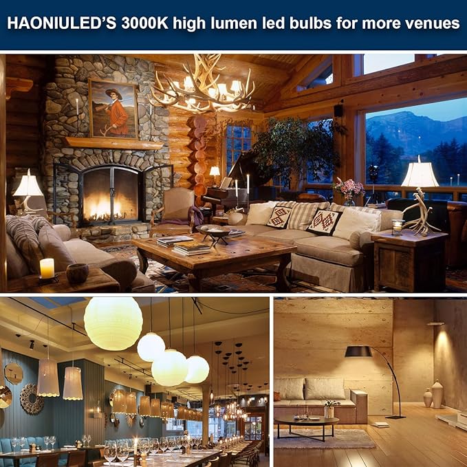 LED Light Bulb, A19 250W Equivalent, Efficient 27W, 3670 Lumens, Warm White 3000K, Non-Dimmable, Pack of 1